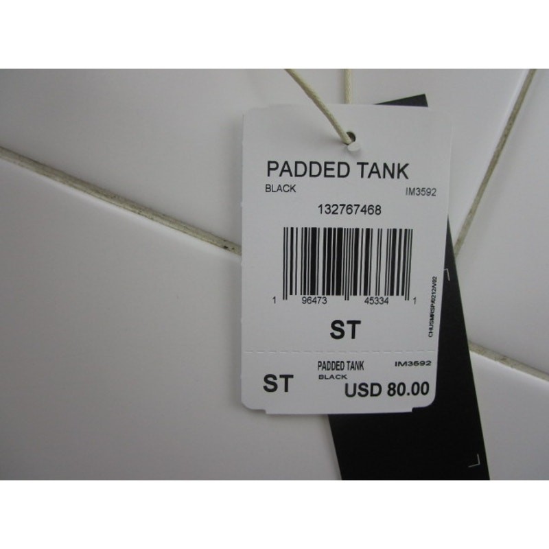 Adidas IM3592 Basketball Padded Aeroready Tank Top Men's Small Tall Black gallery