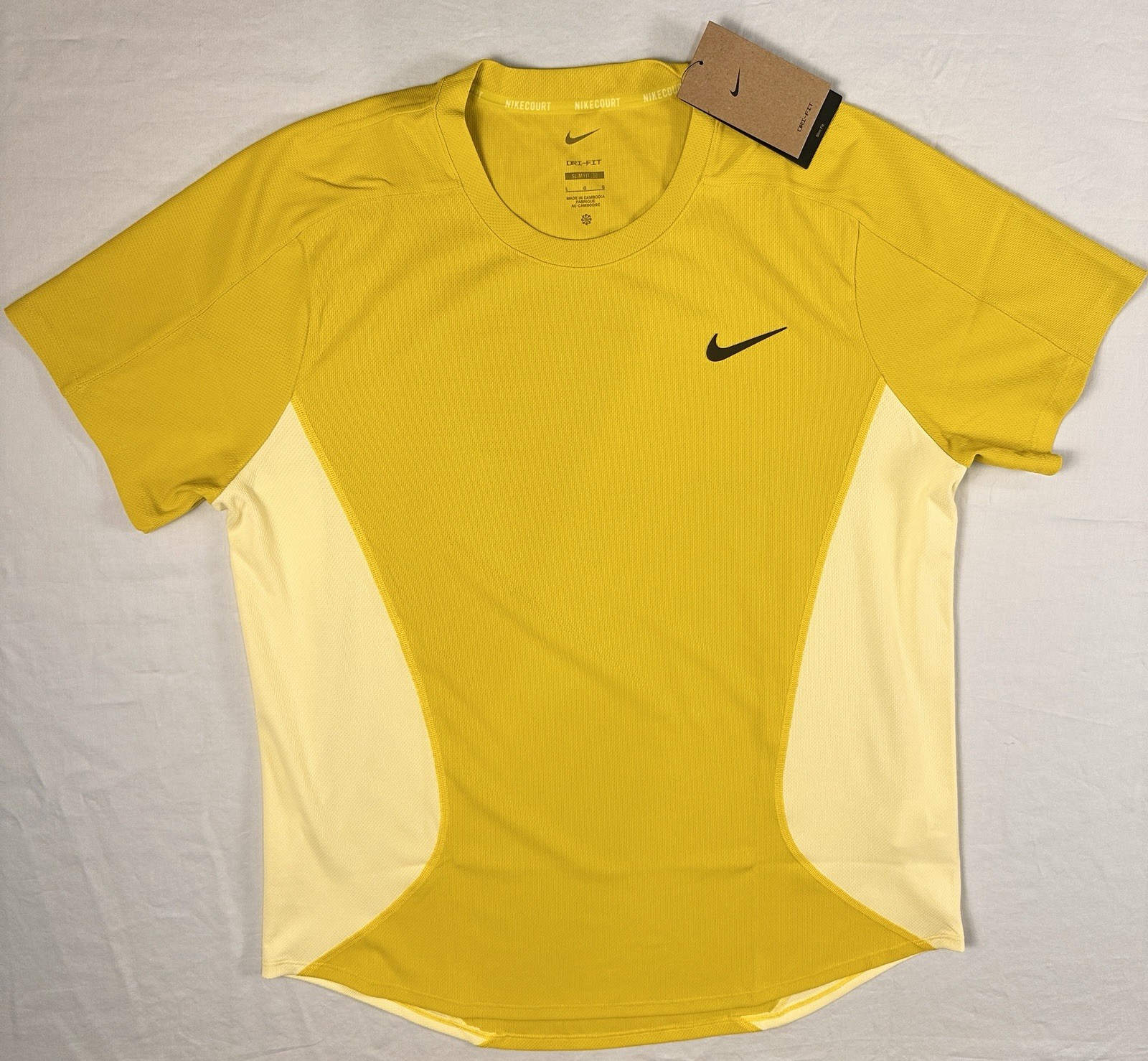 Nike Court Slam Dri Fit Shirt Tennis Pickleball FZ6857-344 Men’s Size Large NWT gallery