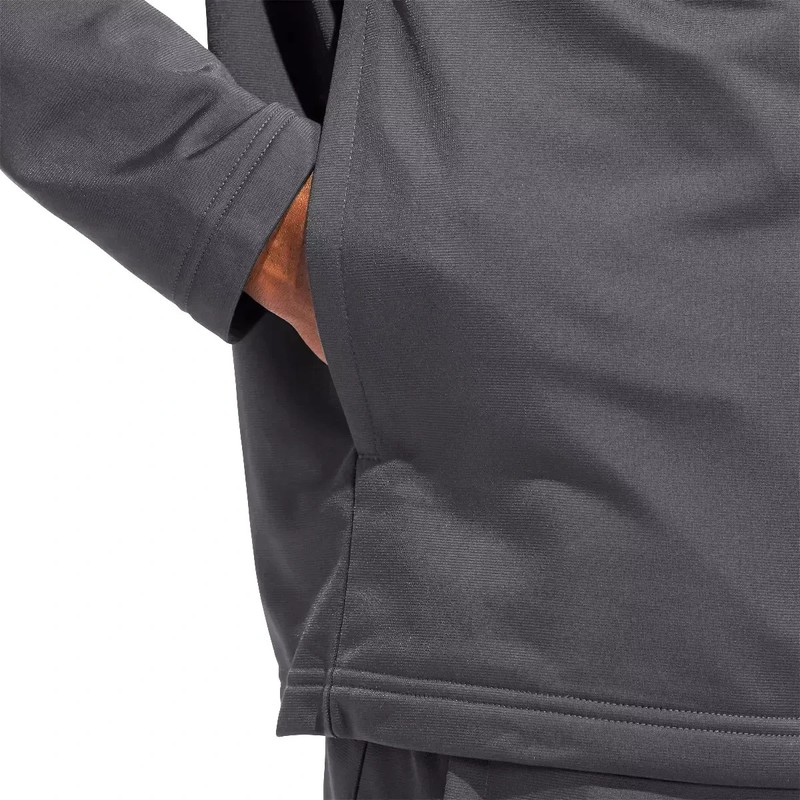 adidas Men's Quarter Zip Performance Track Top/Shirt - Grey Size S, L gallery