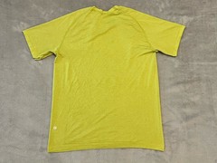 Lululemon Metal Vent Tech Men’s Short Sleeve Performance Shirt L Green/Yellow