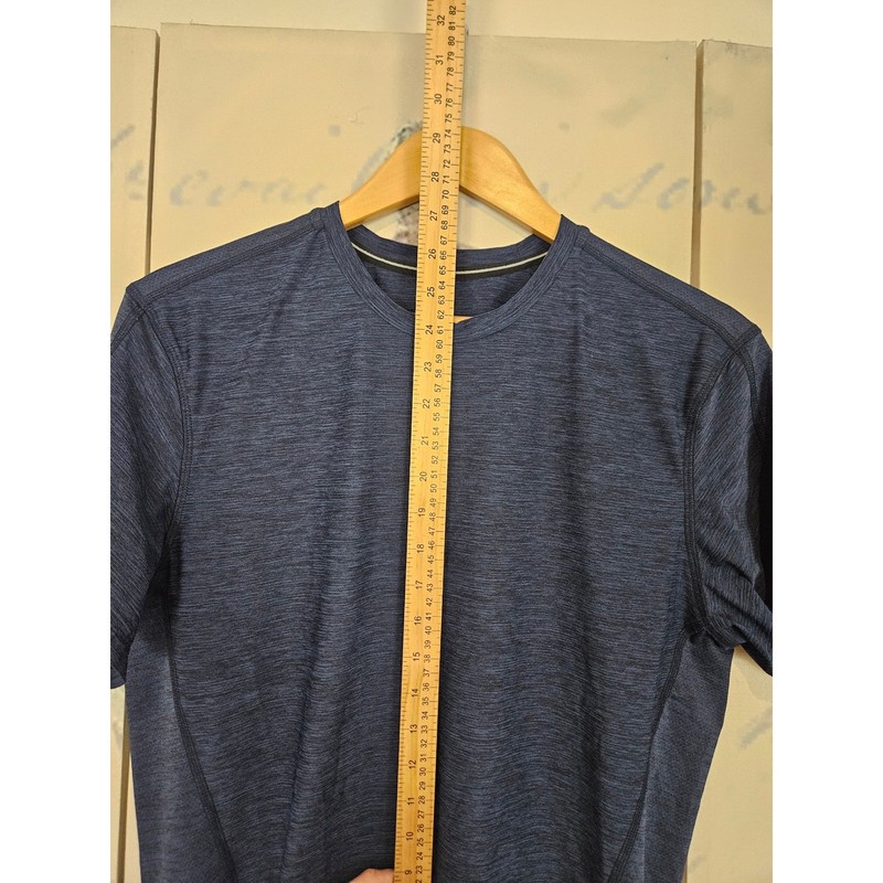 Ten Thousand The Versatile Shirt Small Navy Blue Heather Mesh Training Gym Tee gallery