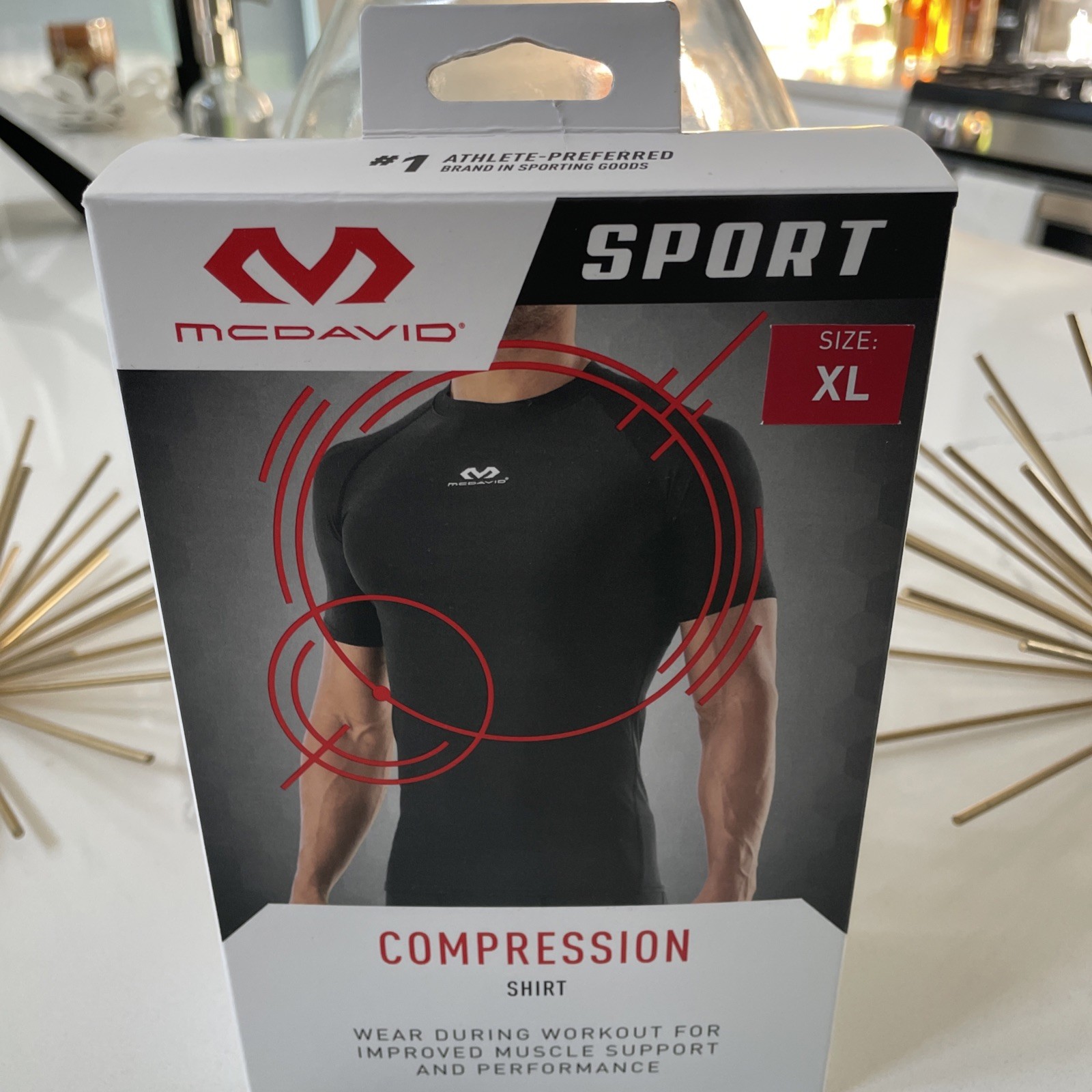 McDavid Sport Men's Compression Shirt Black Lightweight Support ~ XL NEW gallery