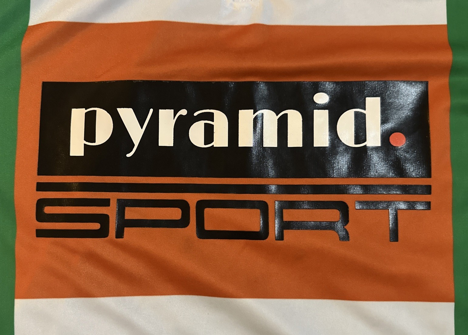 Black Pyramid Sport Men’s Medium White Orange & Black 1/4 Zip Pullover Warm-Up gallery