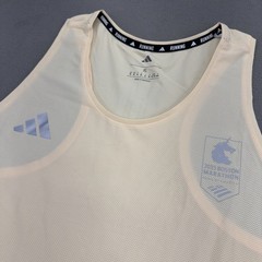 Adidas Boston Marathon 2025 Own The Run Tank Top Mens XL Warm Vanilla Yellow New