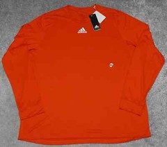 Adidas Long Sleeve Creator T Shirt Men’s XL Orange Crew Triumph Over Cancer