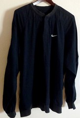 NIKE Men’s 2 Snap Black Pullover Windbreaker XL 100% Nylon Body Sri Lanka
