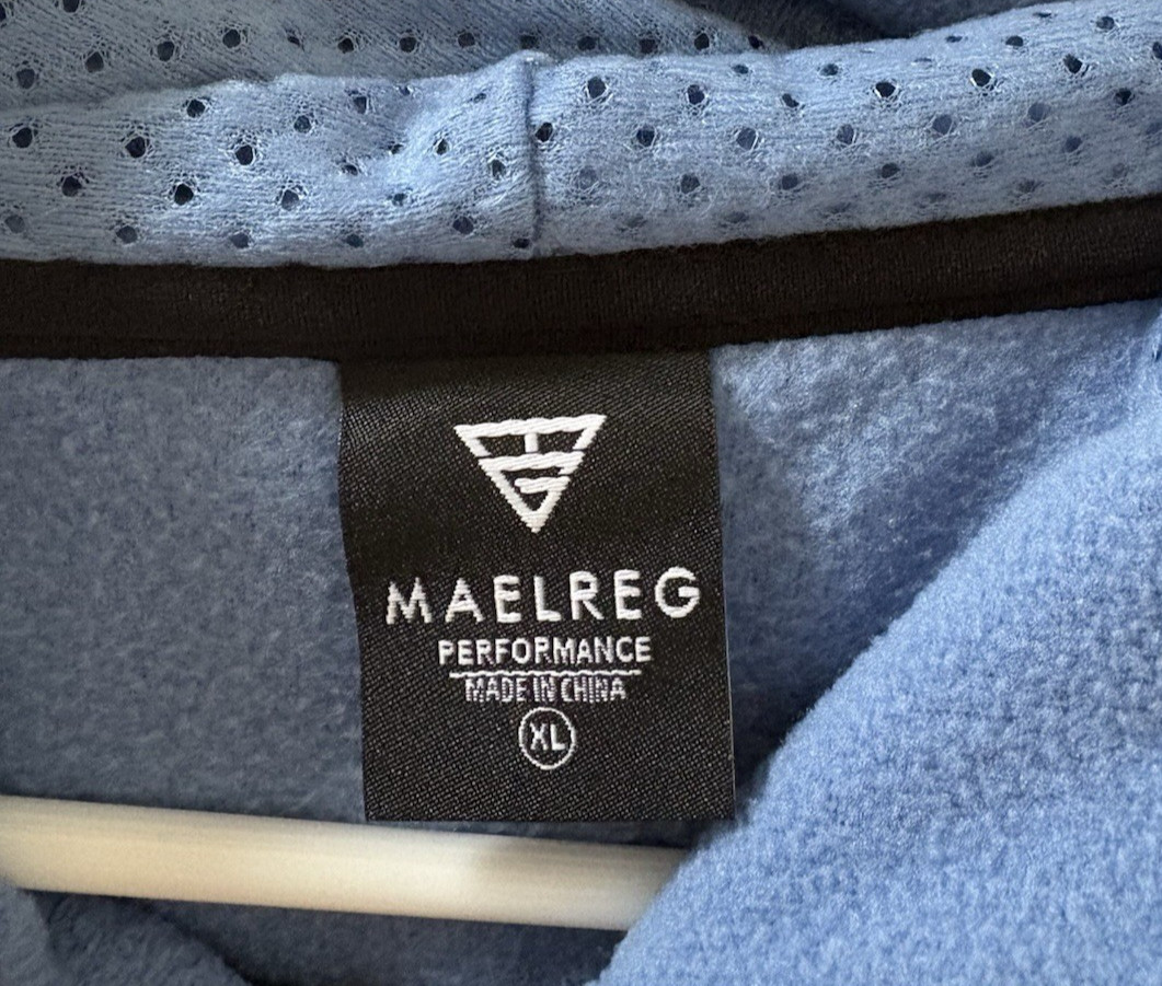 Maelreg Men’s Performance Pullover Size XL Light Blue Great Condition gallery