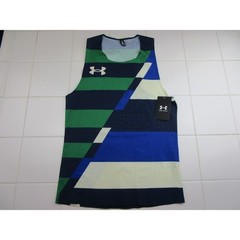 Under Armour Pro Runner ’25 Singlet Green Blue White Men’s XS X-Small