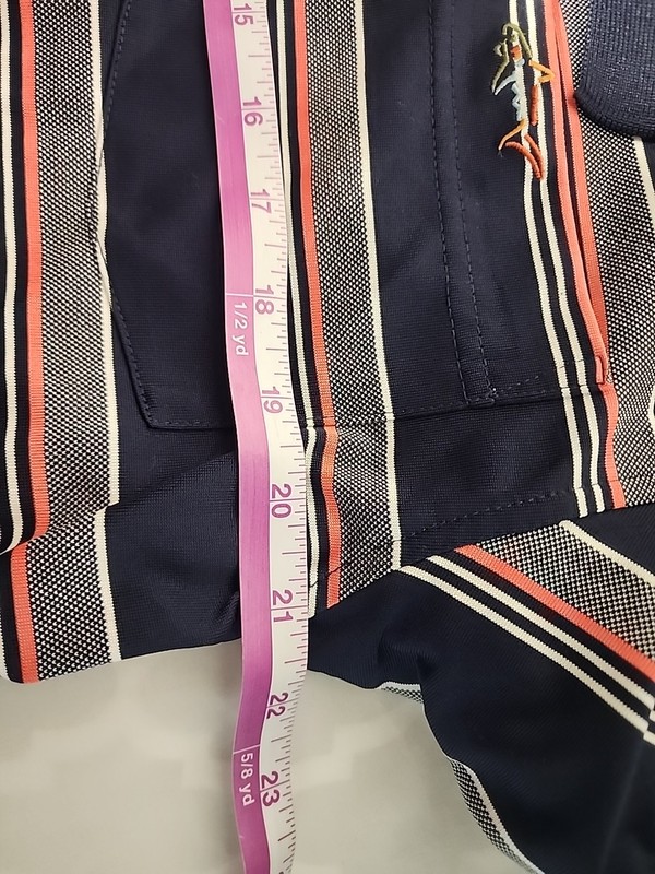 Greg Norman Striped Golf Polo Shirt For Tasso Elba Mens L Lightweight Polyeste gallery
