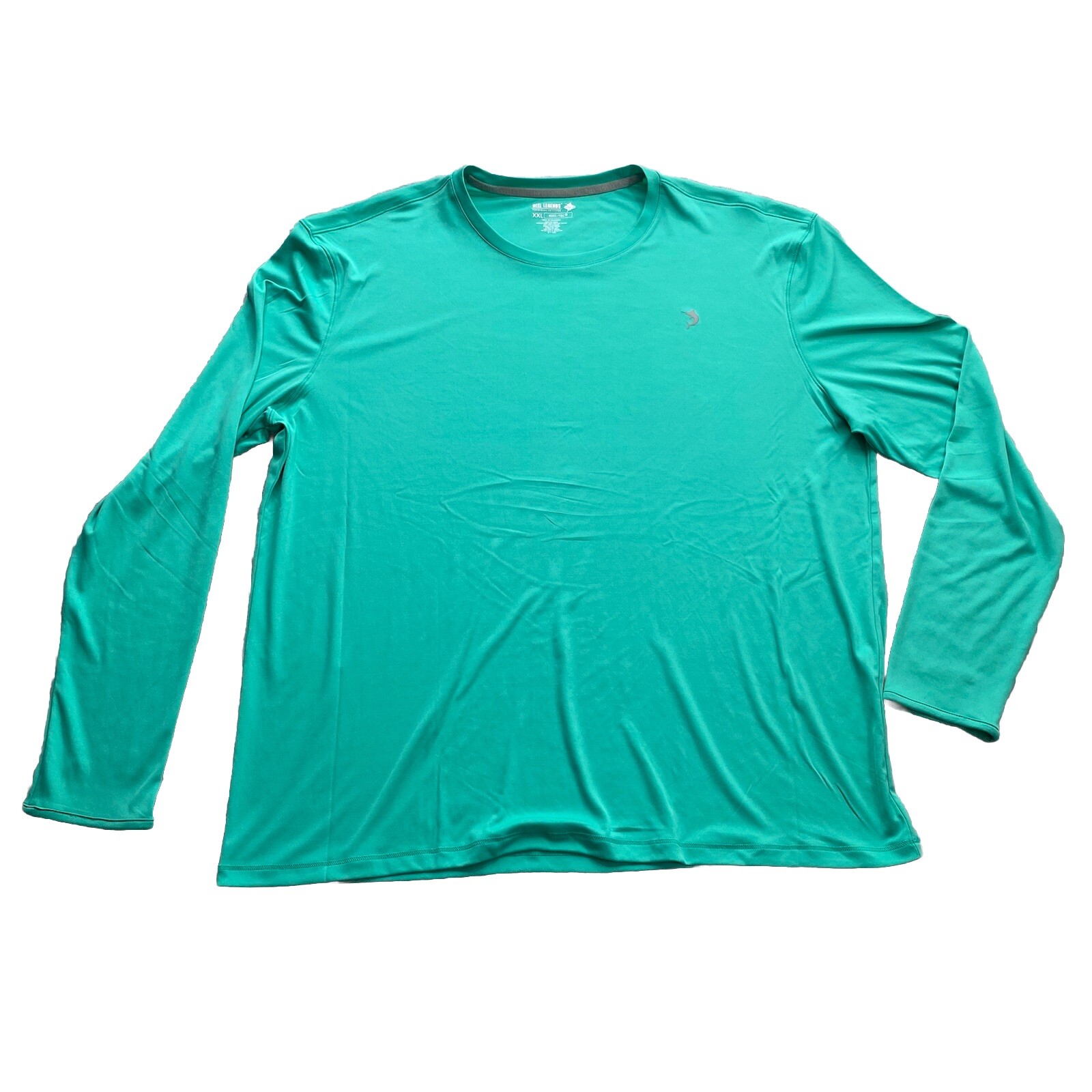 Reel Legends Reel Tec Shirt Mens 2XL Performance Long Sleeve Fishing Turquoise gallery