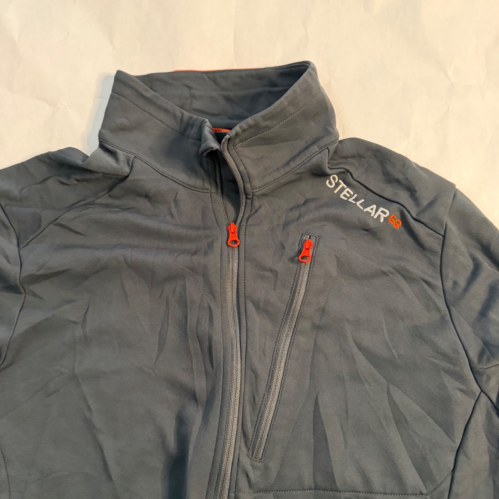 STELLAR EQUIPMENT Light Mid T Neck Hiking 1/4 Zip Pullover Shirt Gray Gorp Men L gallery