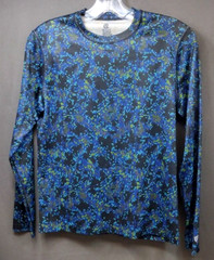 Boys xl C9 Champion Shirt Long Sleeve Power Core 34 inch chest, blue pixels