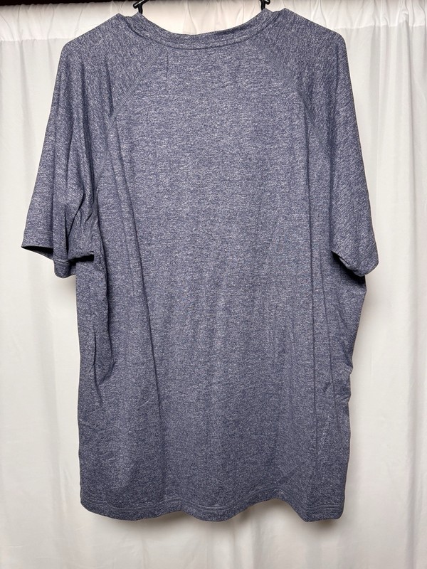 Rhone Activewear Reign T-Shirt Heather Blue Stretch Workout Gym Mens XL gallery