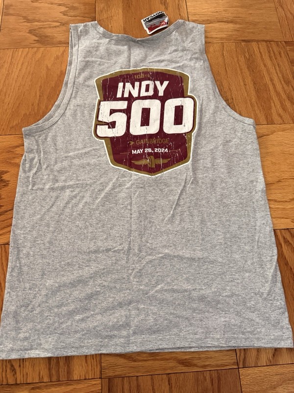 Indy 500 Mens Logo Print Tank Top Sz Medium NWT NASCAR RACING 40.00 Retail 515 gallery