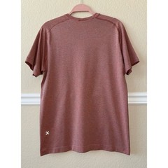 Lululemon Men’s Drysense Muted Red Terracotta Short Sleeve Shirt Medium