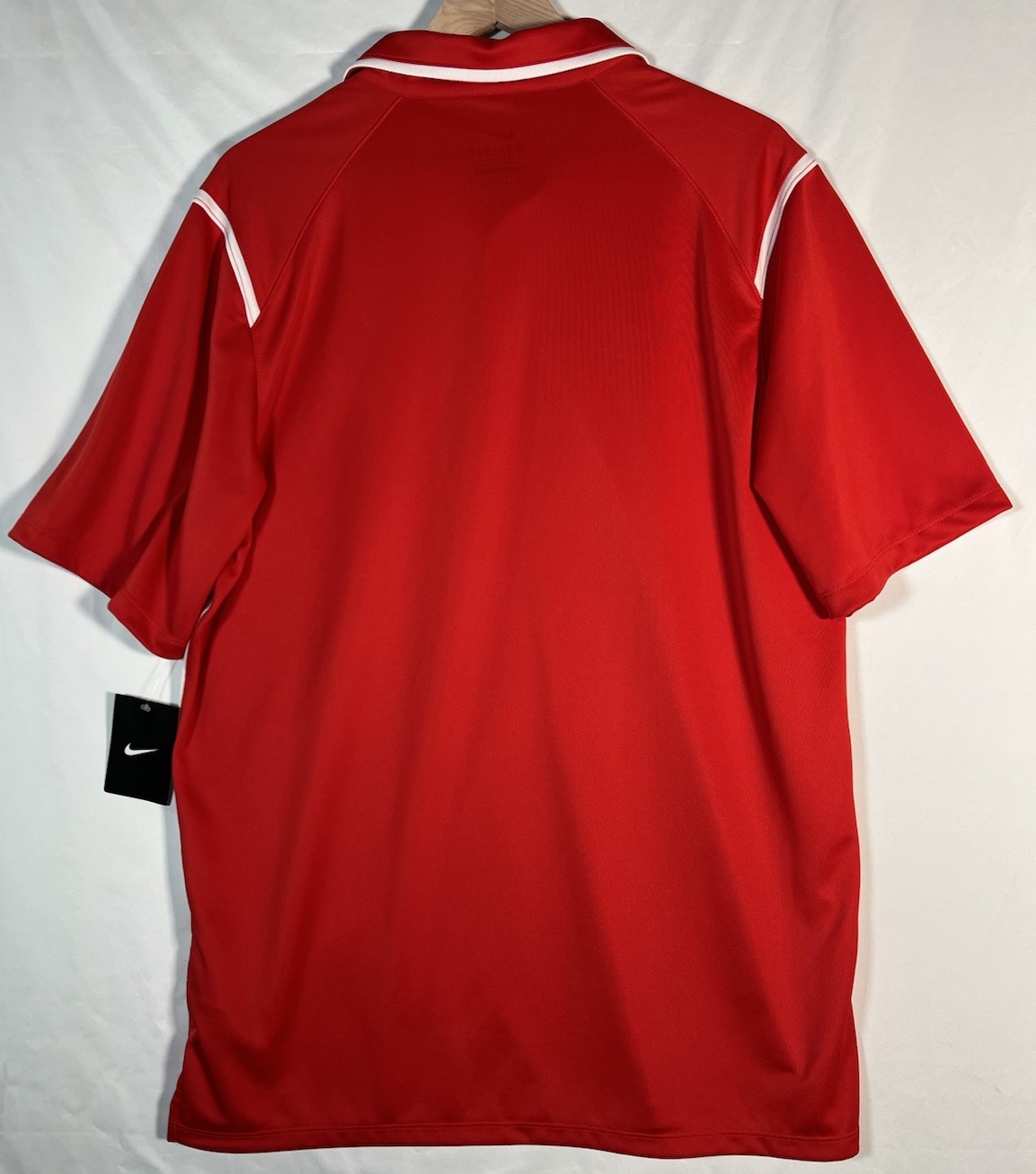 NWT Nike Team Gameday Polo Men’s Large 706710-658 University Red Athletic/Golf gallery