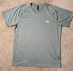 Adidas Men’s Performance Crew Neck T-Shirt Sage Green EUC Size XL