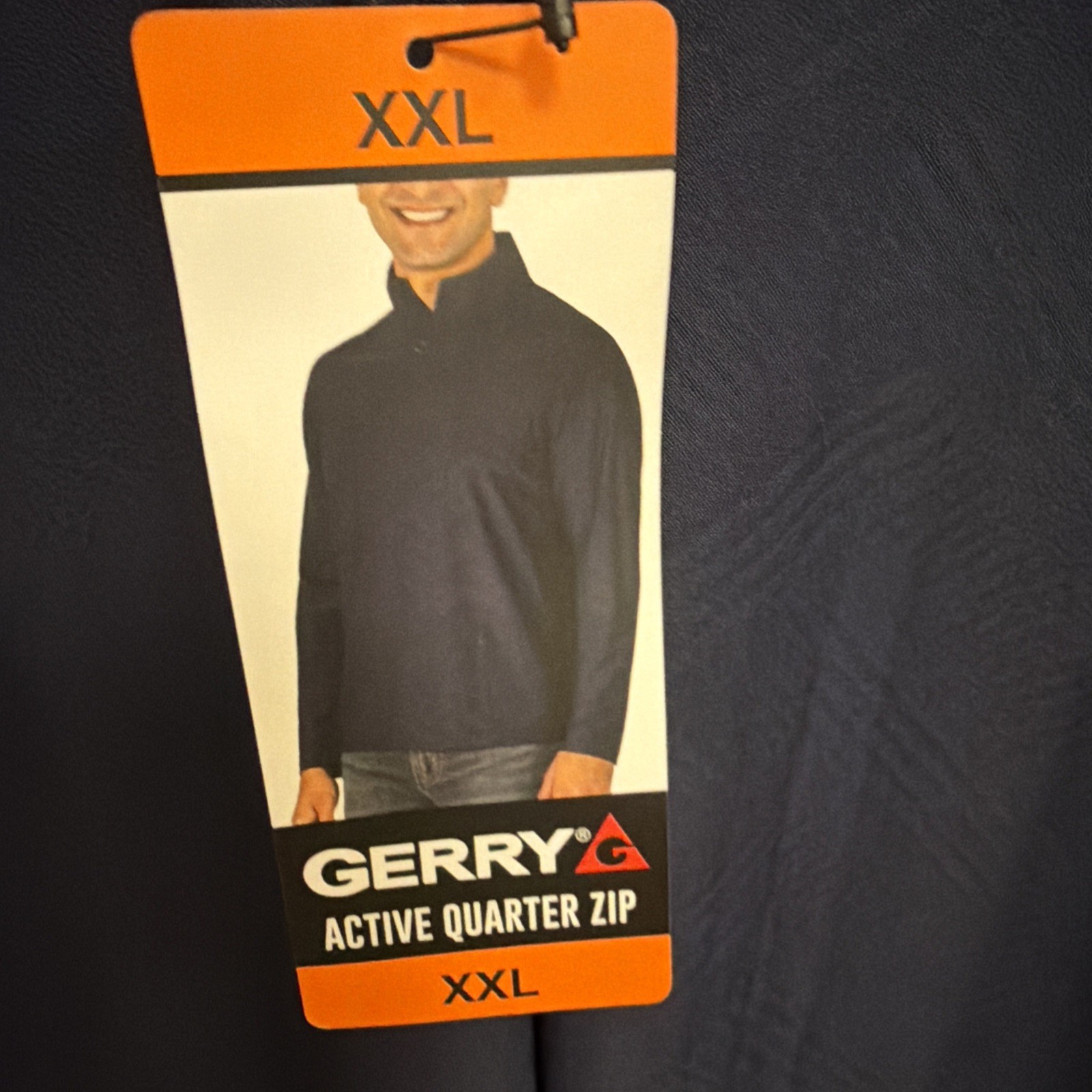 Gerry Men's Navy Active Quarter Zip Top, Blue Size XXL gallery