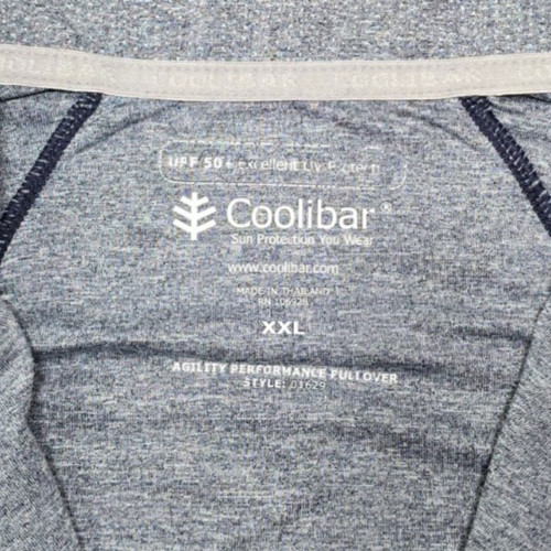 Coolibar Mens 2XL Agility Performance LS 1/4 Zip Pullover Active Shirt UPF 50+ gallery