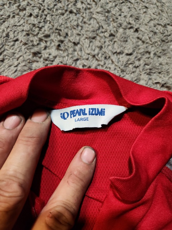Pearl Izumi Red 1/4 Zip Active Pullover Bike Jersey Mens Large gallery