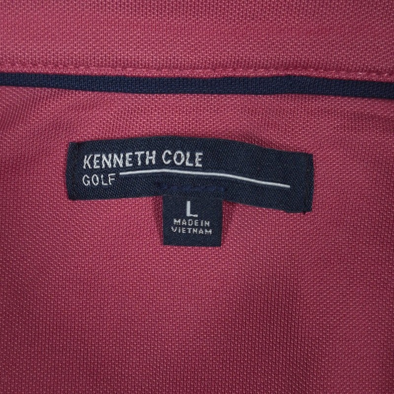 Kenneth Cole Golf Performance 1/4 Zip Pullover Stretch Wicking Slate Rose Large gallery