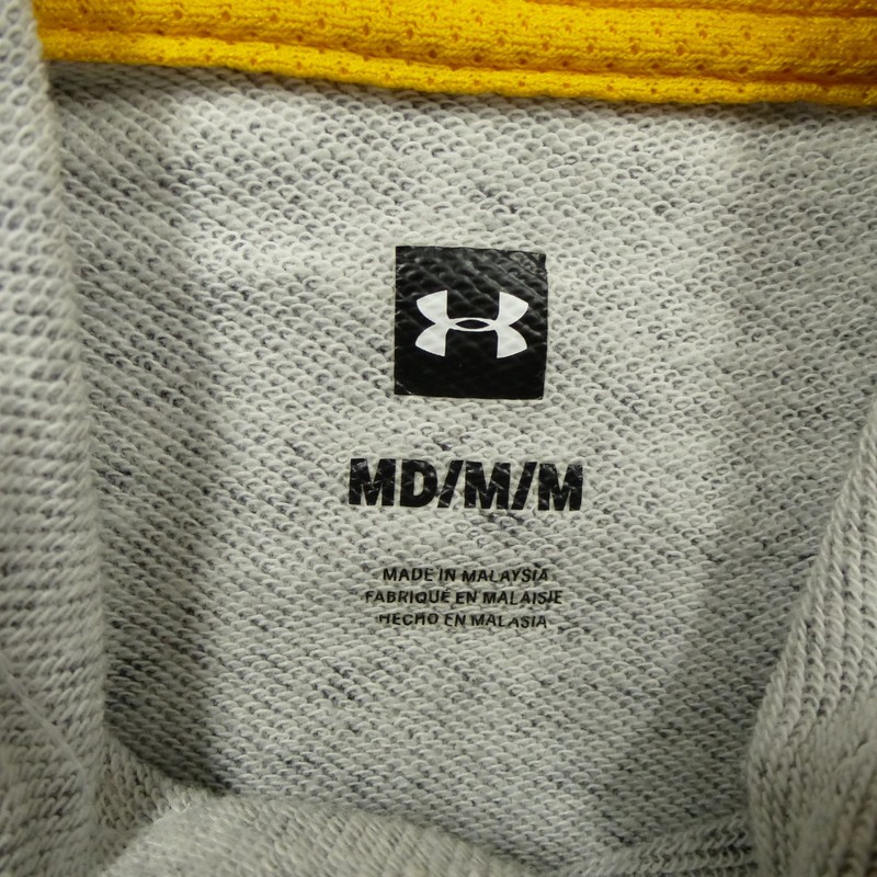 Under Armour Shirt Mens Medium Project Rock Sleeveless Hoodie Workout Bull gallery