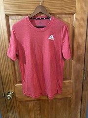 Adidas men’s small prime green aero ready red tshirt