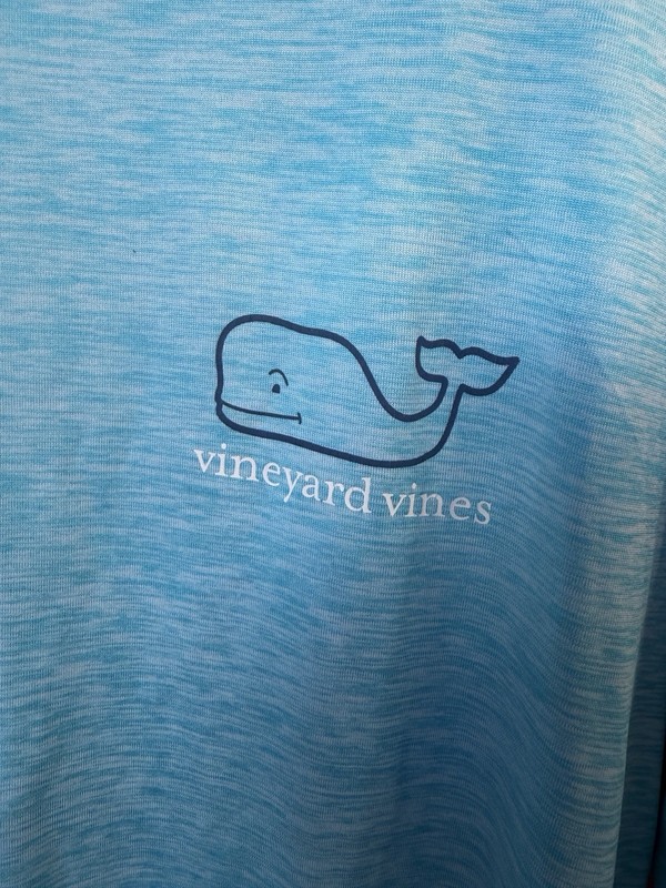 Vineyard Vines Long Sleeve Performance Fishing Shirt Harbor Men’s M Blue Active gallery