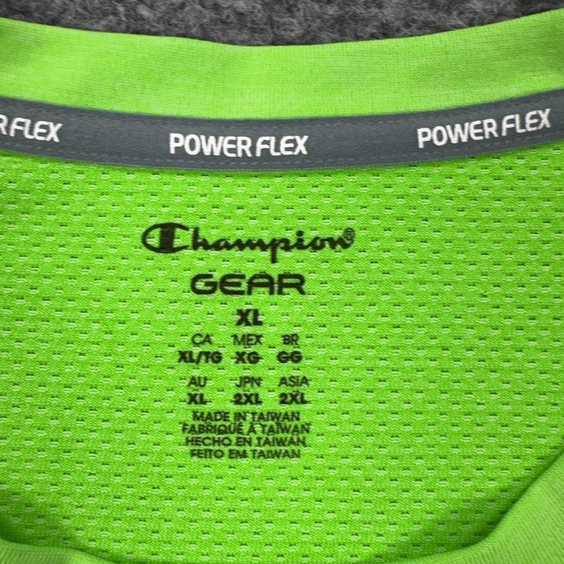 Champion Vapor Shirt Mens XL Green Short Sleeve Athletic Tee Top Gym Running gallery