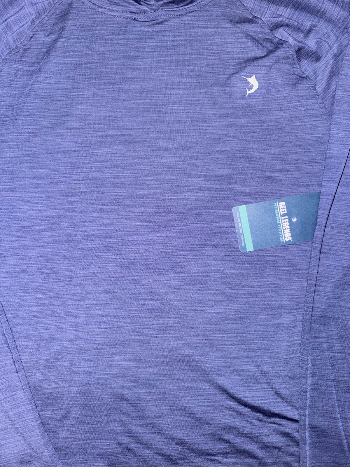 Reel Legends Men’s Oceanside Blue Long Sleeve Cooling Hoodie Sz XL NWT gallery