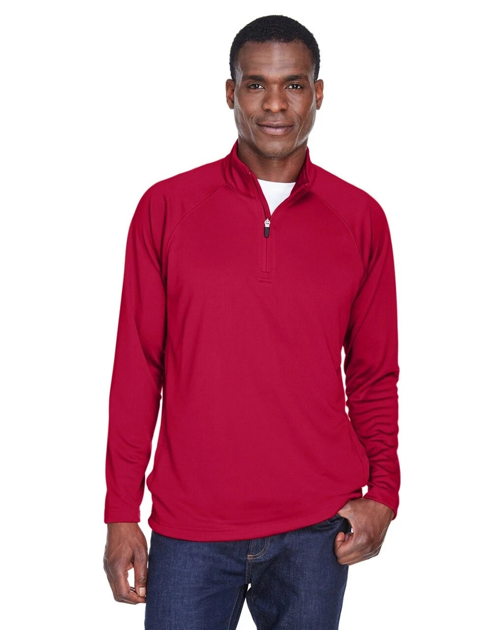 Mens Big and Tall Quarter Zip 2 Pack Devon & Jones DG440 Pullover Jacket 3XL gallery
