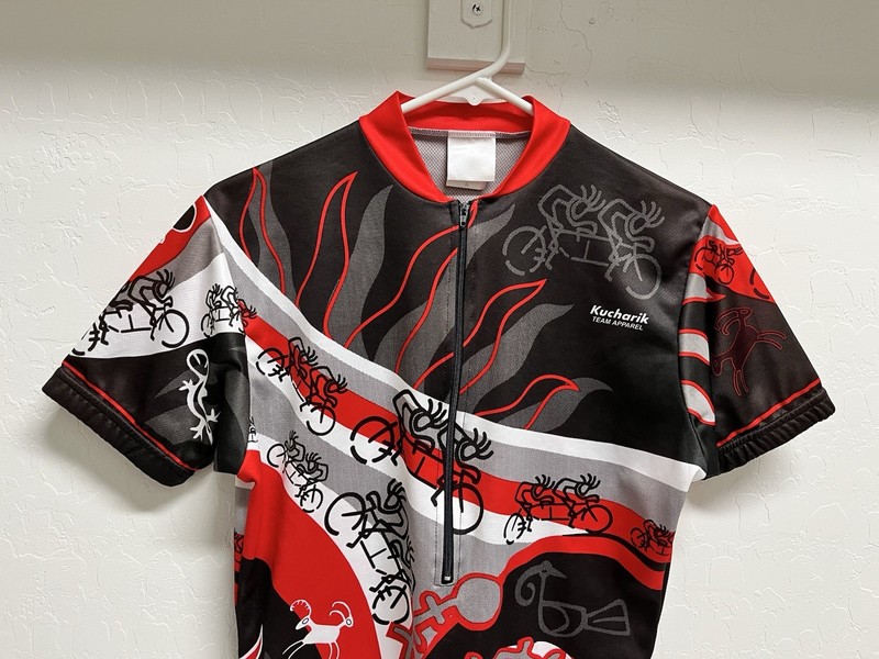 Kucharik Cycling Matching Set Jersey & Padded Shorts Mens Small Bike Zip Shirt gallery