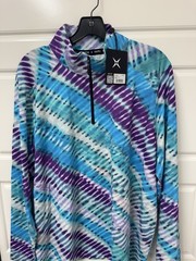 GSTQ Active 1/4 Zip Pullover Men Women Tie Dye Jacket NEW $148 NWT A0