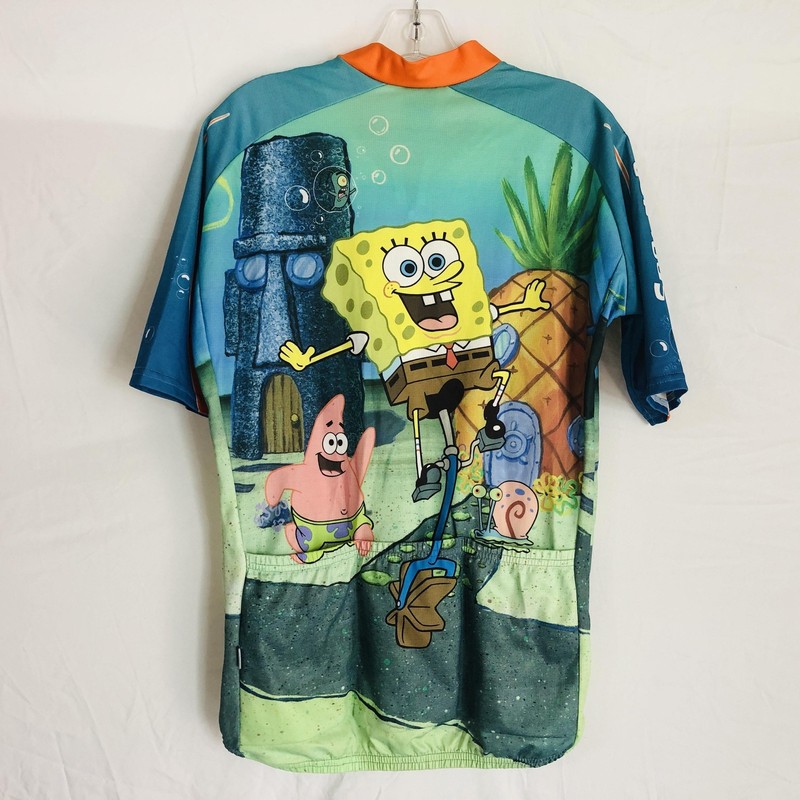 SpongeBob SquarePants Cycling Jersey Mens Medium Multicolor Descente Full Zip gallery