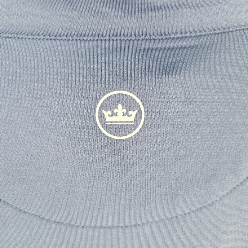Peter Millar Pullover Men's Large Perth Performance 1/4 Zip Golf Solid Navy Logo gallery