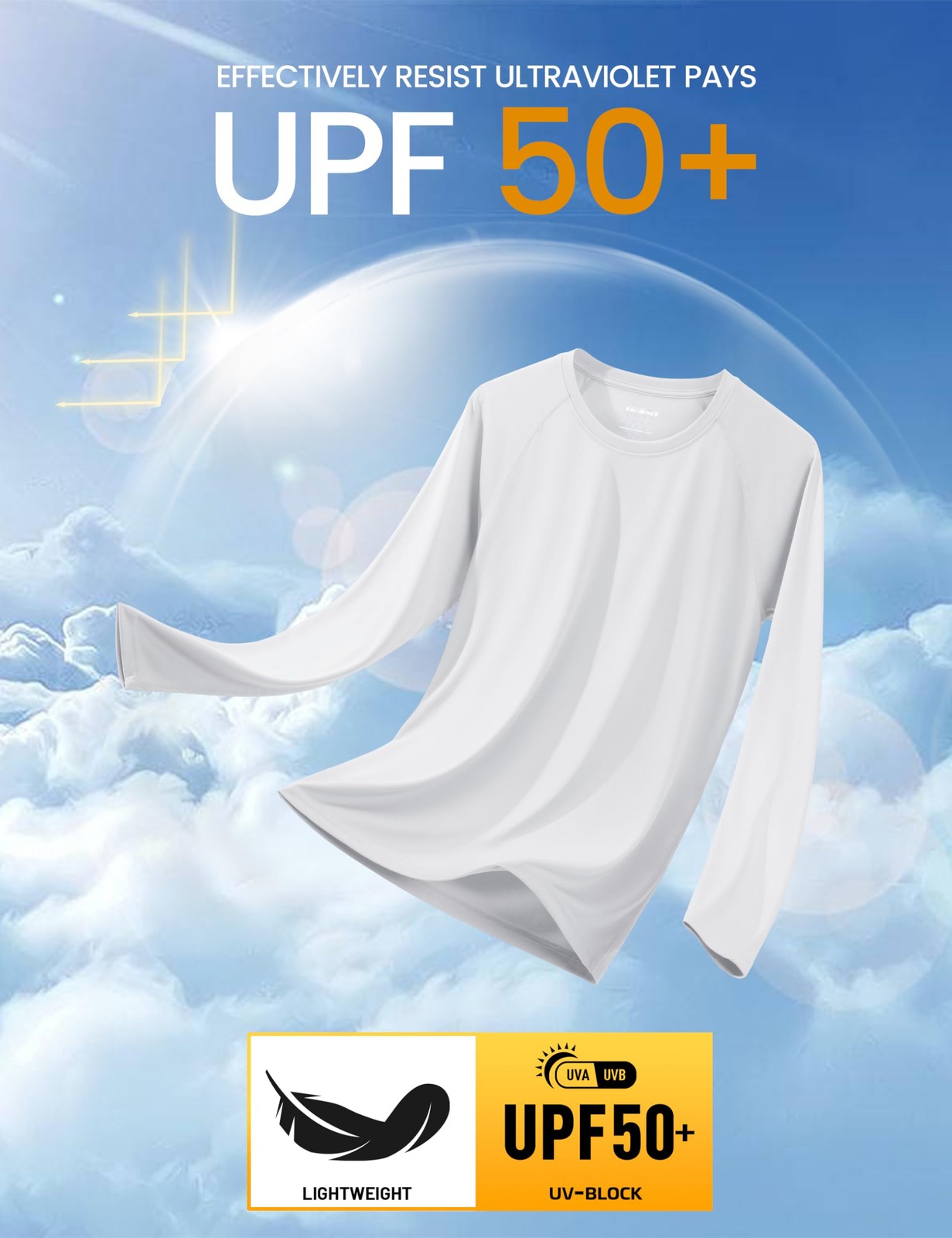 Men's Rash Guard Swim UPF 50 UV Sun Protection Athletic Long Sleeve Shirt for... gallery