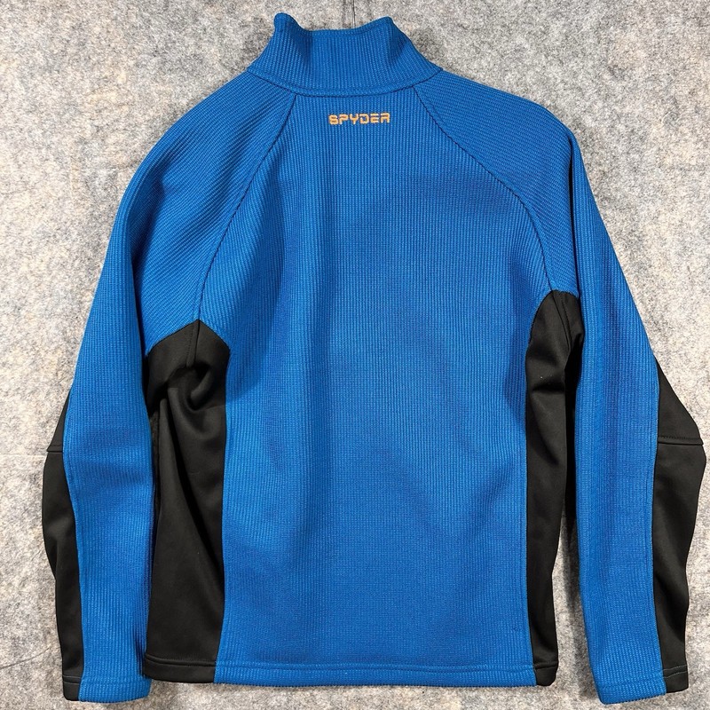 NEW SPYDER Outbound Pullover Sweatshirt Mens Medium 1/2 Half Zip Midweight Blue gallery