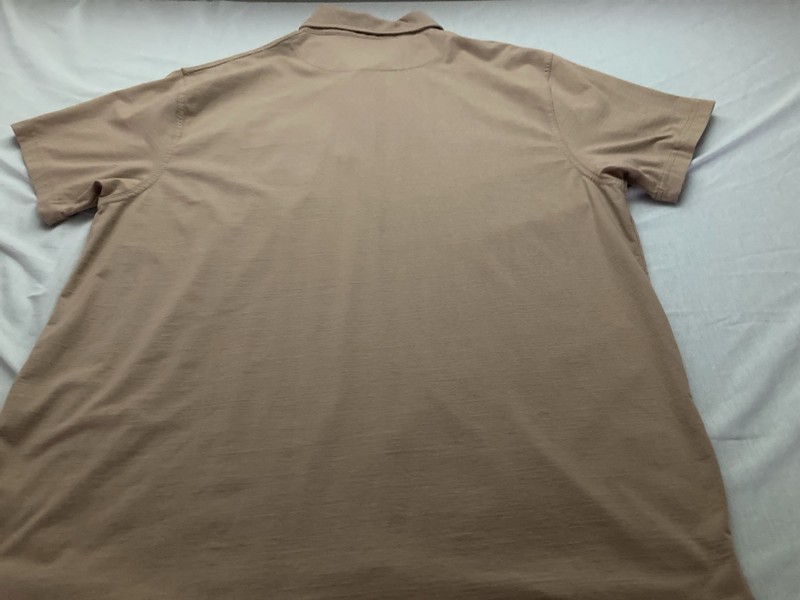 Men’s Size XL IVY CREW polo Shirt W/pocket and IVY CREW logo -3 button neck gallery