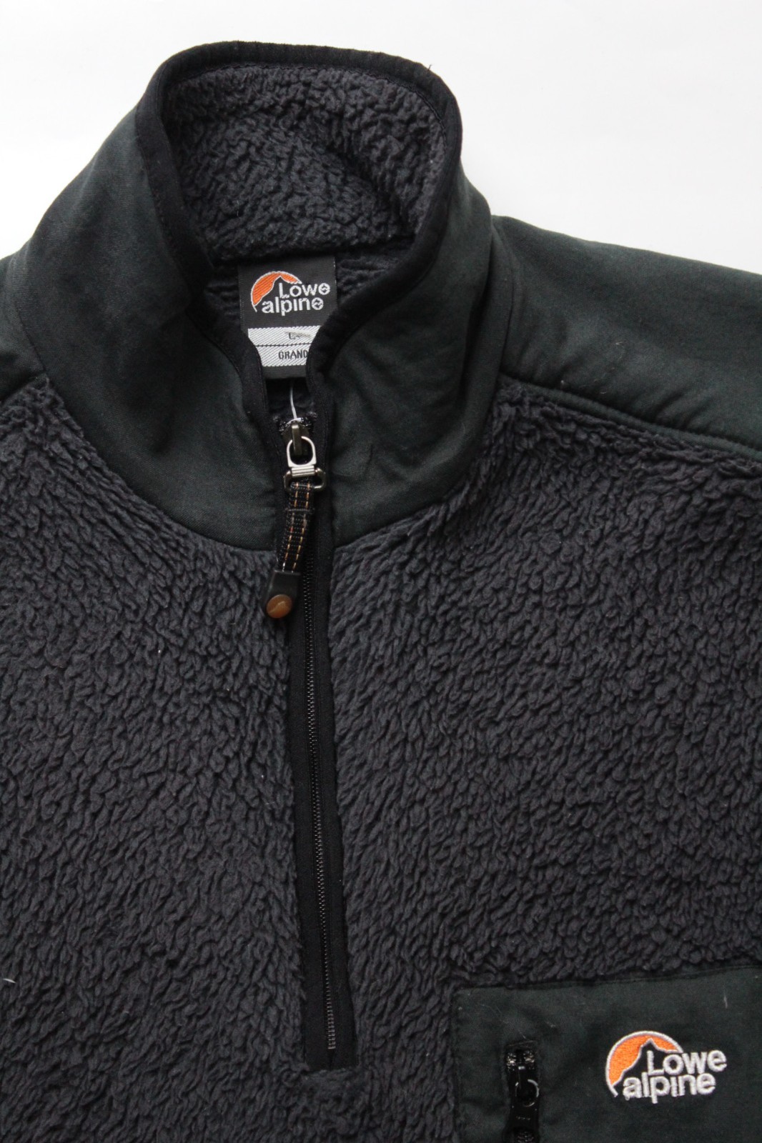 Lowe Alpine 1/4 zip men's sherpa fleece large black Polartec polyester JUMA302 gallery