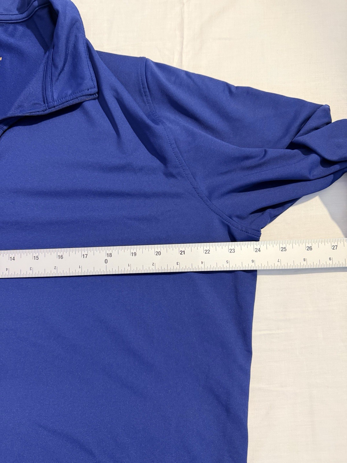 Ethika Mens Large Blue Quarter Zip Pullover Athletic Stretch Performance Top gallery