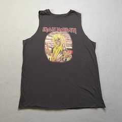 Iron Maiden Eddie Graphic Muscle Tank Shirt Mens Medium Black Band Tee 2011