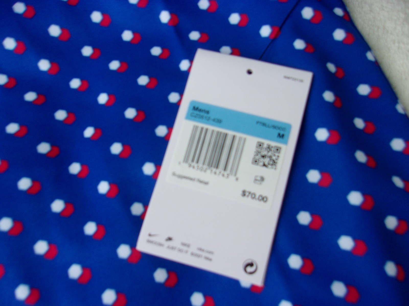 NWT Nike dri fit T, blue, with red & with red & white, men's M, $70, FFF soccer gallery
