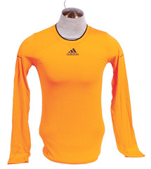 Adidas Men’s M Orange Super Nova Long Sleeve Running Shirt Thumbholes Wicking