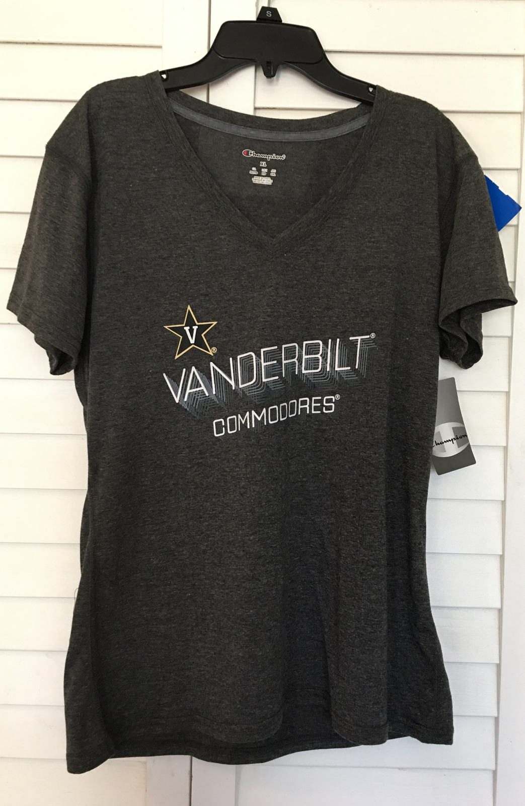 Champion XL Ladies Vanderbilt Commodores NWT Pullover Gray T Shirt SEC NCAA Fan gallery