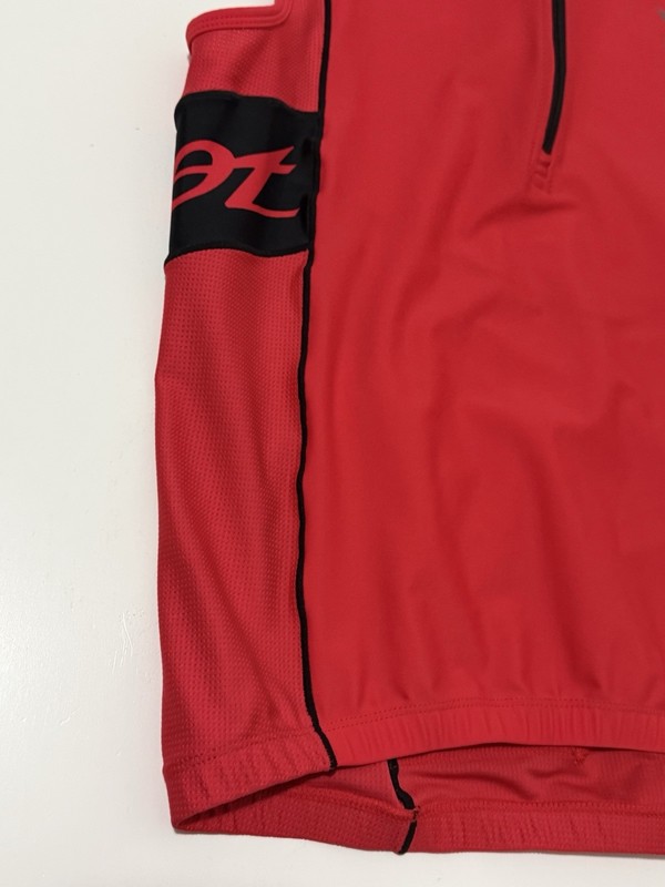 Zoot Men’s Performance Tri Sleeveless Cycling Jersey 3-pocket Red Medium gallery