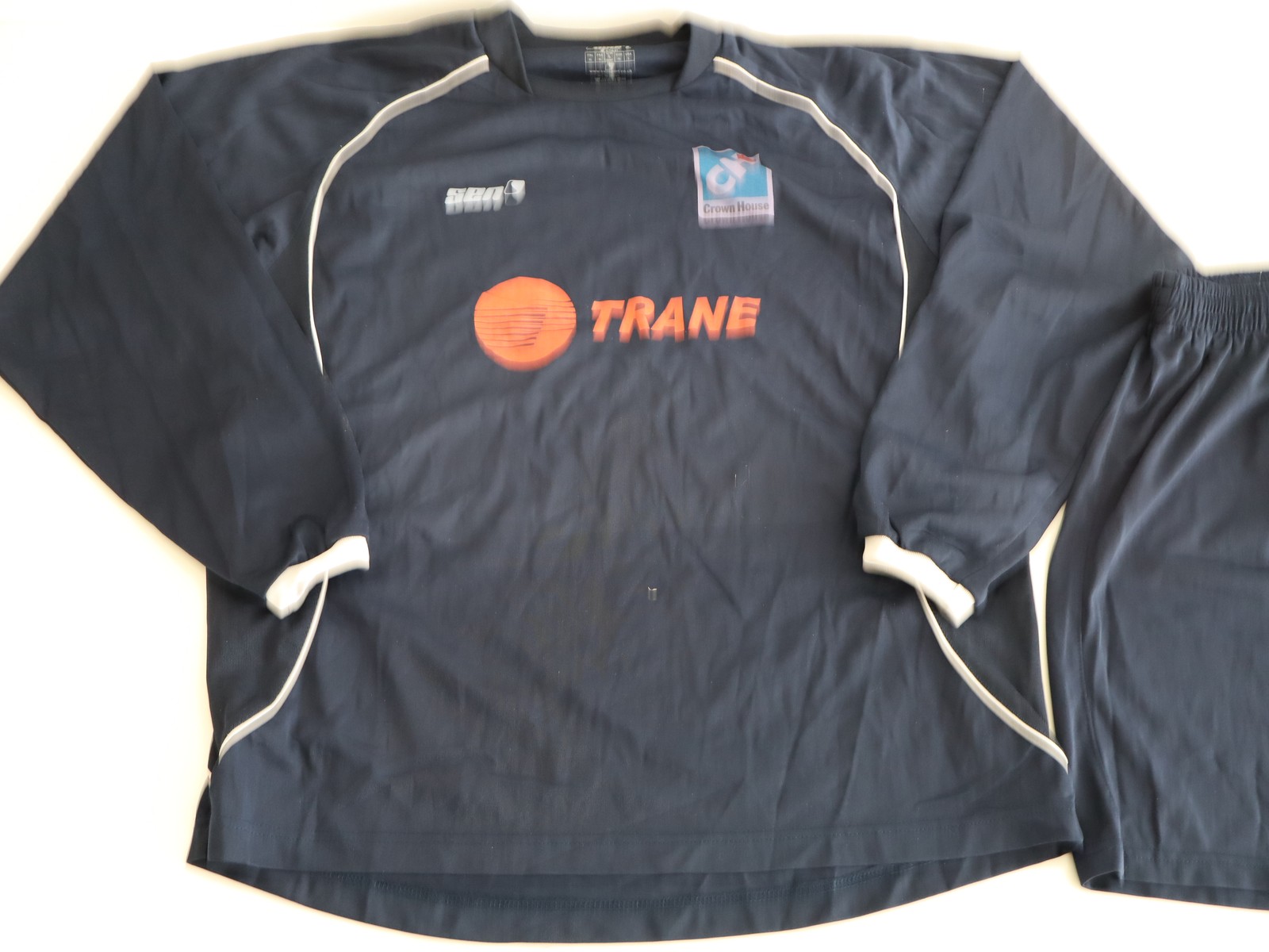 Sensport Navy Long Sleeve Football Training Jersey And Shorts Set L gallery