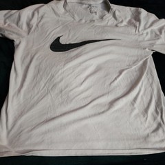 Nike Dri-Fit “The Nike Tee” Performance White T-Shirt Men’s XL Swoosh Front