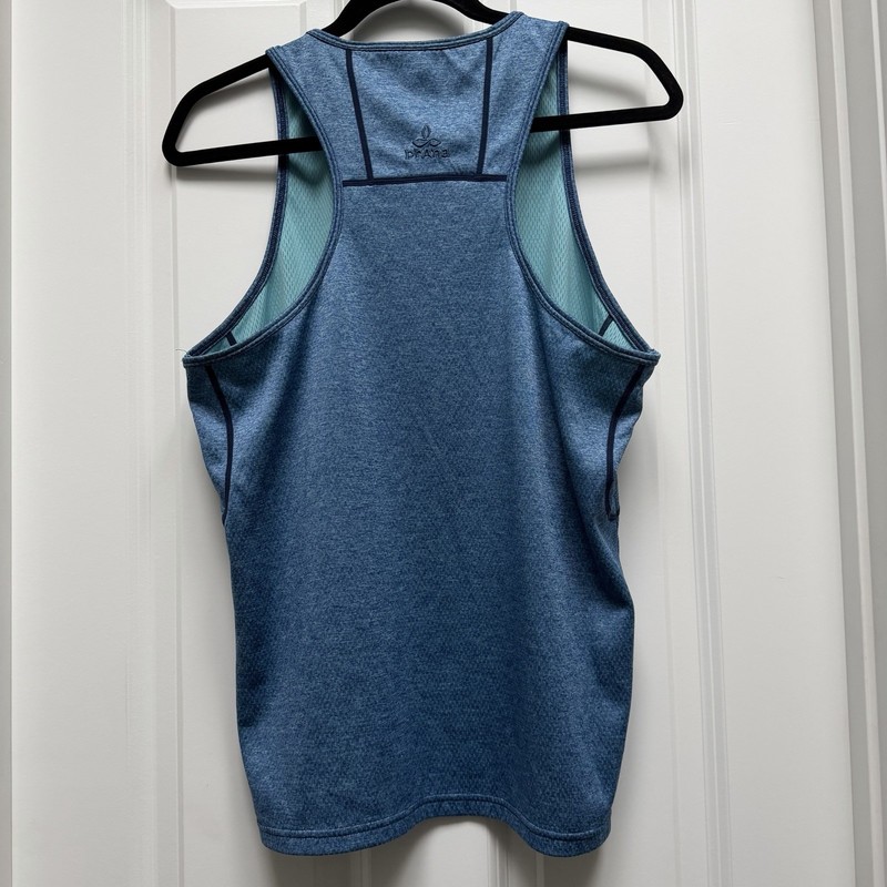 Prana Breathe Athletic Yoga Lightweight Racerback Tank Top Blue Small Unisex gallery