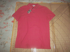 MENS MEDIUM SALMON CALVIN KLEIN POLO SHIRT – NWT