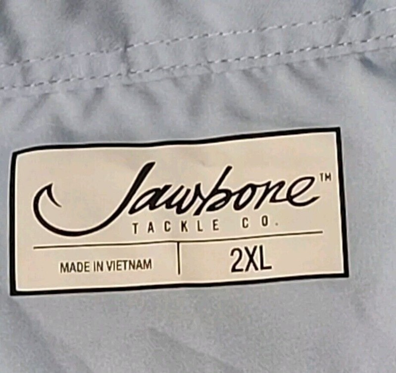 Jawbone Tackle Co Fishing Shirt XXL 2XL Blue Short Sleeve Vented gallery